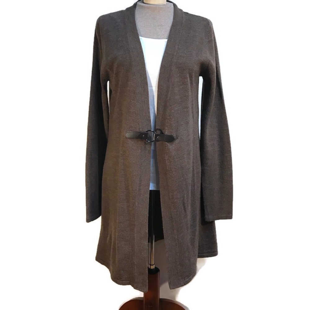 Susan Lawrence Duster Long Sleeve Womens size Medium Cardigan